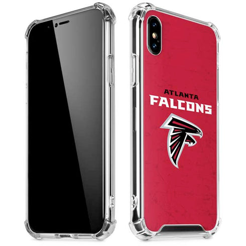 NFL Atlanta Falcons - Alternate Distressed iPhone XS Max Clear Case